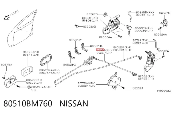  80510BM760 Nissan/Infiniti