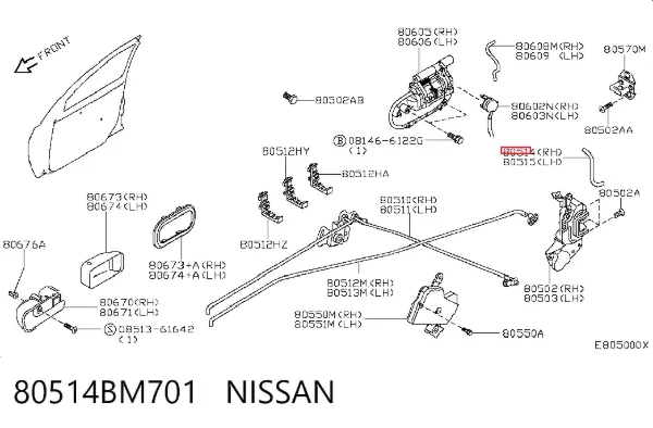  80514BM701 Nissan/Infiniti