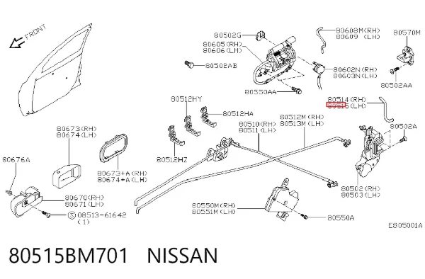  80515BM701 Nissan/Infiniti