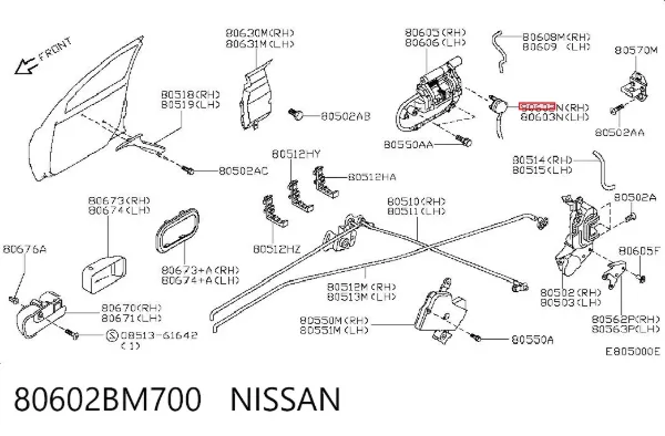  80602BM700 Nissan/Infiniti
