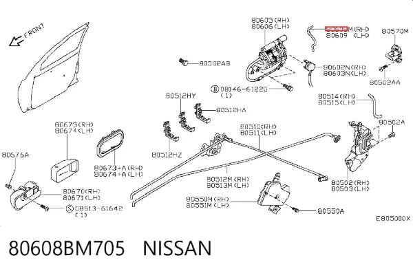  80608BM705 Nissan/Infiniti
