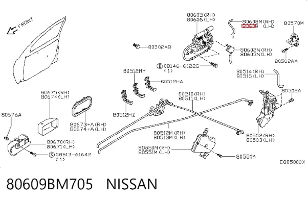  80609BM705 Nissan/Infiniti