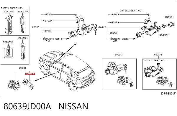 80639JD00A Nissan/Infiniti