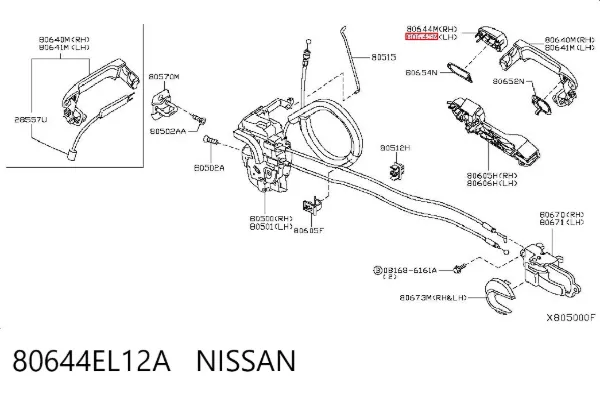  80644EL12A Nissan/Infiniti