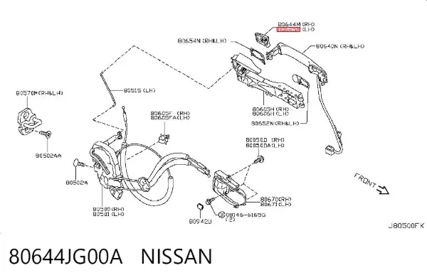  80644JG00A Nissan/Infiniti