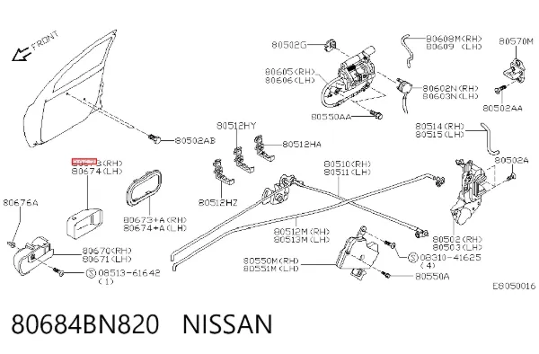  80684BN820 Nissan/Infiniti