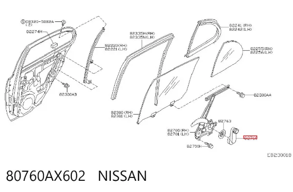  80760AX602 Nissan/Infiniti