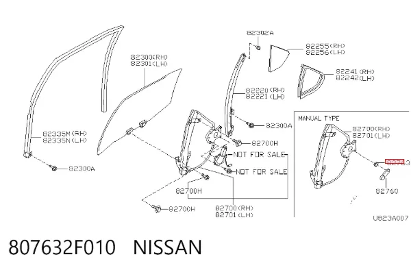  807632F010 Nissan/Infiniti