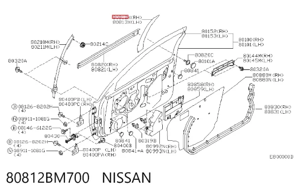  80812BM700 Nissan/Infiniti