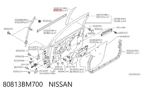  80813BM700 Nissan/Infiniti