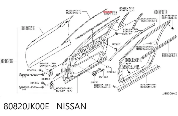  80820JK00E Nissan/Infiniti