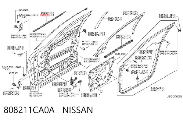  808211CA0A Nissan/Infiniti
