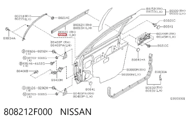  808212F000 Nissan/Infiniti