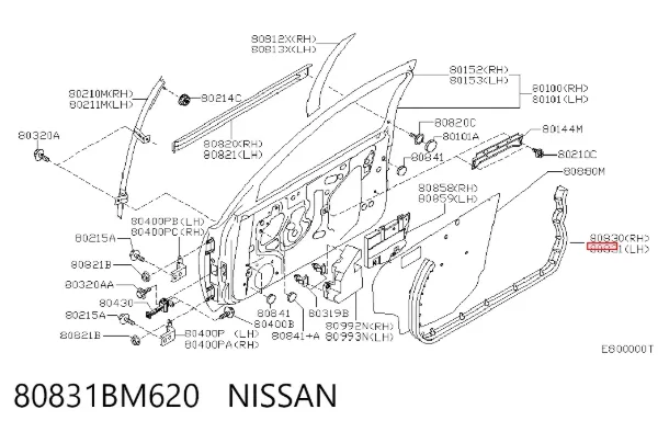  80831BM620 Nissan/Infiniti