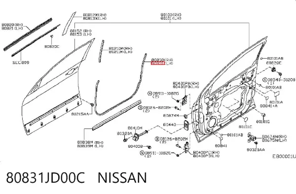  80831JD00C Nissan/Infiniti