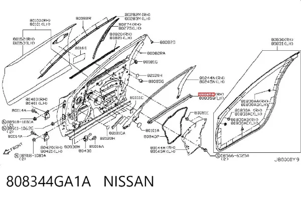  808344GA1A Nissan/Infiniti