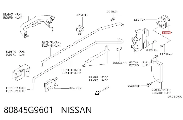  80845G9601 Nissan/Infiniti