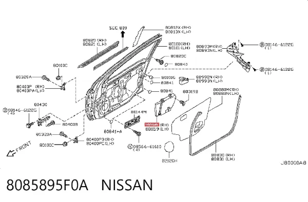  8085895F0A Nissan/Infiniti