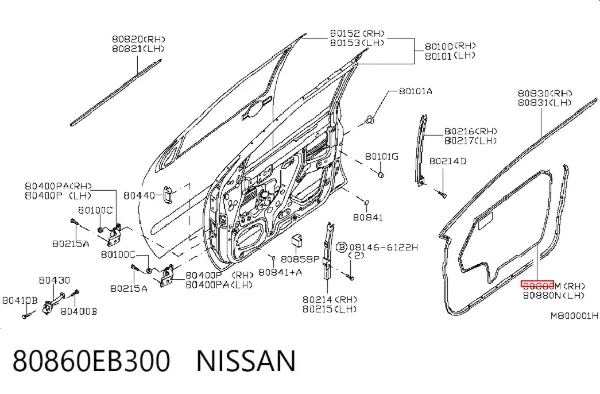  80860EB300 Nissan/Infiniti