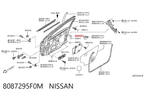  8087295F0M Nissan/Infiniti