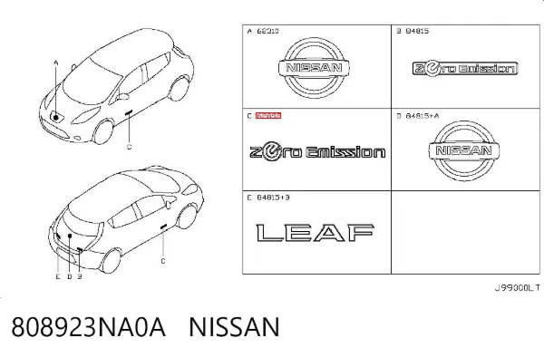  808923NA0A Nissan/Infiniti