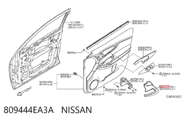  809444EA3A Nissan/Infiniti