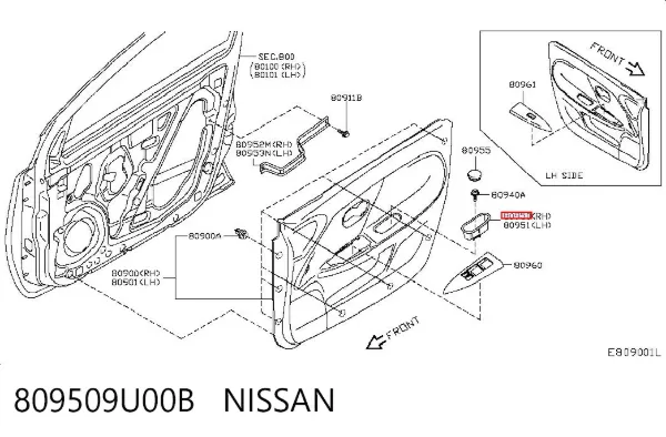  809509U00B Nissan/Infiniti