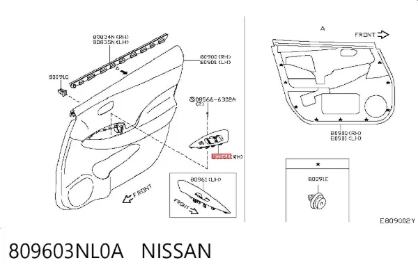  809603NL0A Nissan/Infiniti