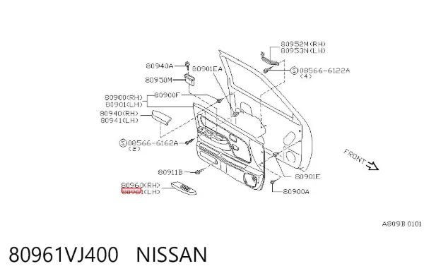  80961VJ400 Nissan/Infiniti