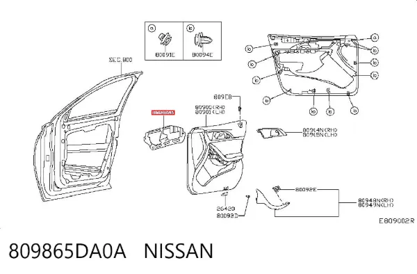  809865DA0A Nissan/Infiniti