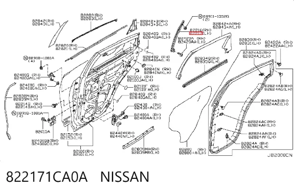  822171CA0A Nissan/Infiniti