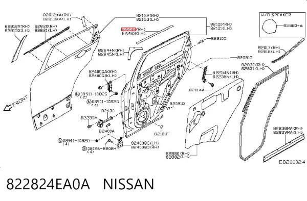  822824EA0A Nissan/Infiniti