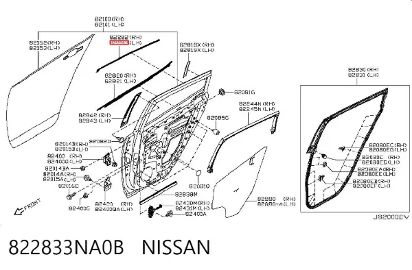  822833NA0B Nissan/Infiniti