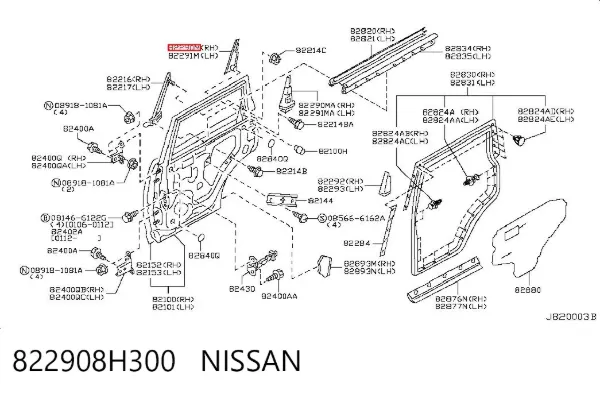  822908H300 Nissan/Infiniti