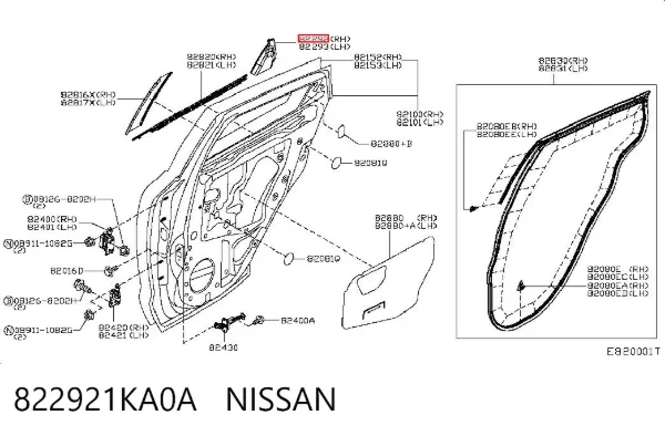  822921KA0A Nissan/Infiniti