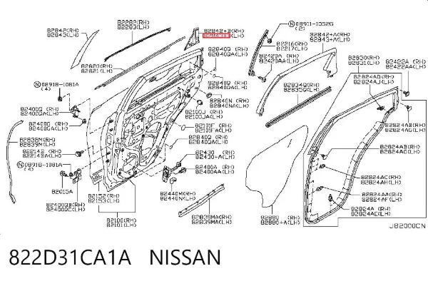  822D31CA1A Nissan/Infiniti