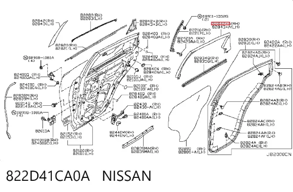  822D41CA0A Nissan/Infiniti