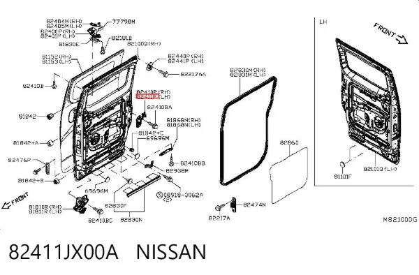  82411JX00A Nissan/Infiniti