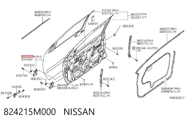  824215M000 Nissan/Infiniti