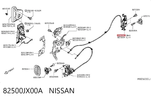  82500JX00A Nissan/Infiniti