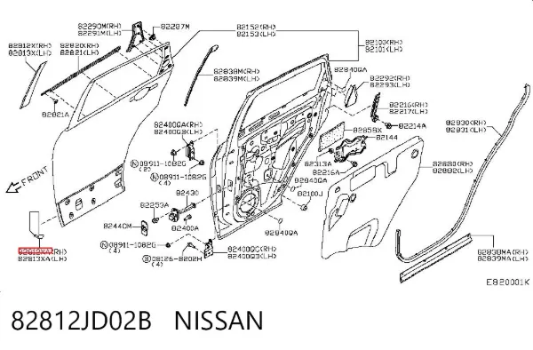  82812JD02B Nissan/Infiniti