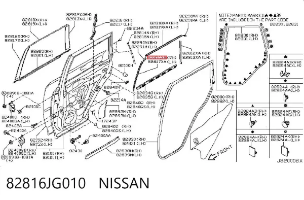  82816JG010 Nissan/Infiniti