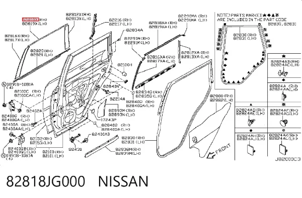  82818JG000 Nissan/Infiniti