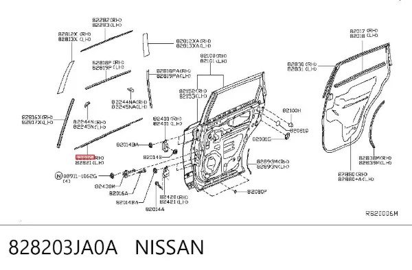  828203JA0A Nissan/Infiniti