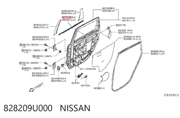  828209U000 Nissan/Infiniti