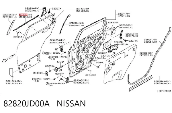  82820JD00A Nissan/Infiniti