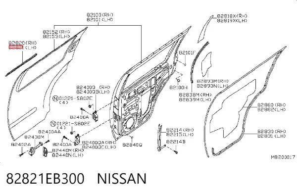  82821EB300 Nissan/Infiniti