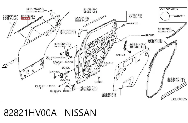  82821HV00A Nissan/Infiniti