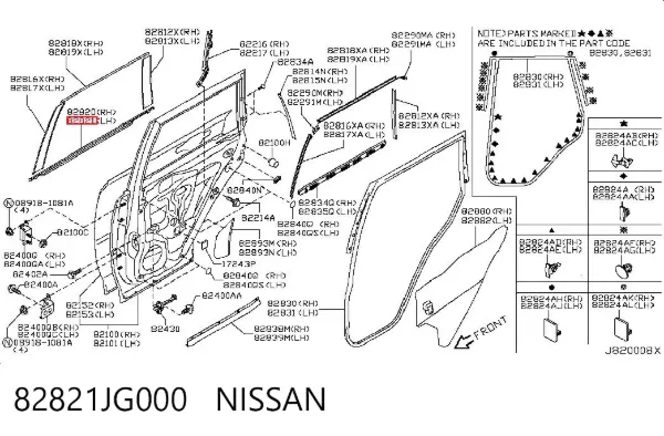 82821JG000 Nissan/Infiniti