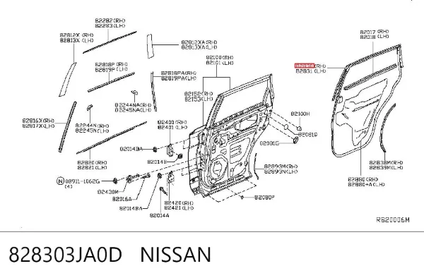  828303JA0D Nissan/Infiniti